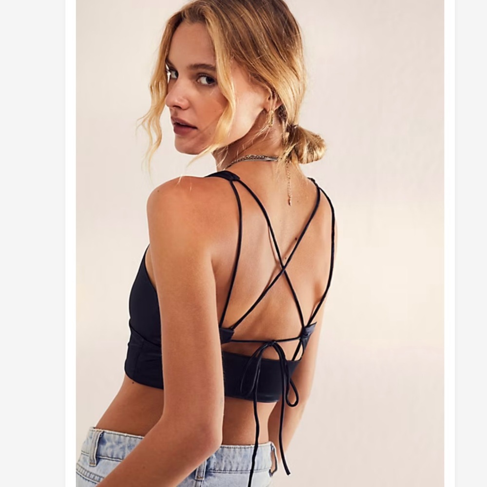 NWT Free People Back & Forth Brami Navy Blue Size Small - Picture 2 of 11